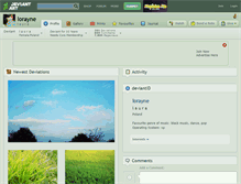 Tablet Screenshot of lorayne.deviantart.com