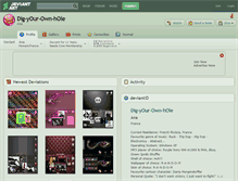 Tablet Screenshot of dig-your-own-hole.deviantart.com