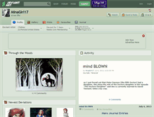 Tablet Screenshot of minagirl17.deviantart.com