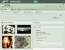 Tablet Screenshot of le-koala.deviantart.com