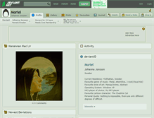 Tablet Screenshot of moriel.deviantart.com