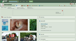 Desktop Screenshot of mistressdead.deviantart.com