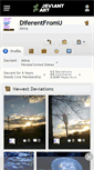 Mobile Screenshot of diferentfromu.deviantart.com