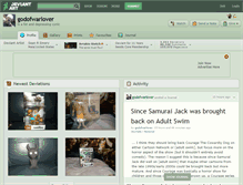 Tablet Screenshot of godofwarlover.deviantart.com