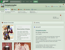 Tablet Screenshot of oompaloompafan.deviantart.com