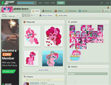 Tablet Screenshot of pinkie-love.deviantart.com