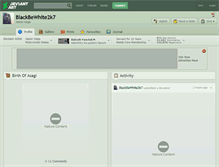 Tablet Screenshot of blackbewhite2k7.deviantart.com