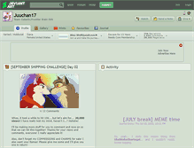 Tablet Screenshot of juuchan17.deviantart.com