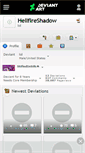 Mobile Screenshot of hellfireshadow.deviantart.com