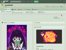Tablet Screenshot of crazykisuke.deviantart.com