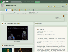Tablet Screenshot of daring-to-hope.deviantart.com