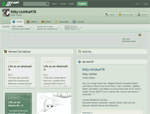 Tablet Screenshot of kitty-uchiha978.deviantart.com