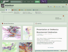 Tablet Screenshot of miriamperez.deviantart.com