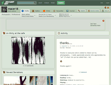 Tablet Screenshot of macer18.deviantart.com