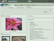 Tablet Screenshot of frogking.deviantart.com