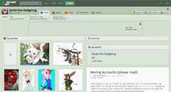 Desktop Screenshot of dante-the-hedgehog.deviantart.com