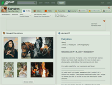Tablet Screenshot of fairysiren.deviantart.com