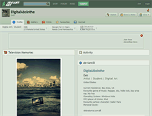 Tablet Screenshot of digitalabsinthe.deviantart.com