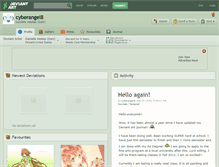 Tablet Screenshot of cyberangel8.deviantart.com