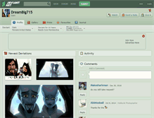 Tablet Screenshot of dreambig715.deviantart.com