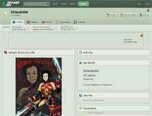 Tablet Screenshot of kirasukebe.deviantart.com