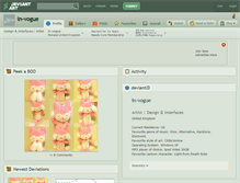 Tablet Screenshot of in-vogue.deviantart.com