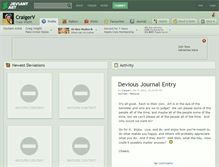 Tablet Screenshot of craigerv.deviantart.com