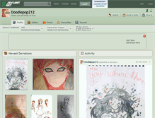 Tablet Screenshot of doodlepop212.deviantart.com