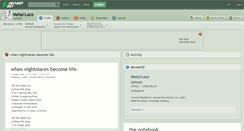 Desktop Screenshot of metal-lace.deviantart.com