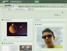 Tablet Screenshot of ice-miko.deviantart.com