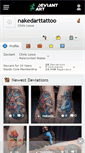Mobile Screenshot of nakedarttattoo.deviantart.com