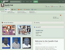 Tablet Screenshot of gandhi-club.deviantart.com