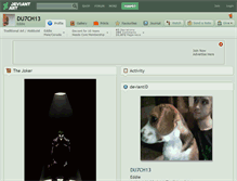 Tablet Screenshot of du7ch13.deviantart.com