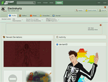 Tablet Screenshot of electrohurtz.deviantart.com