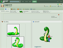 Tablet Screenshot of knight1015.deviantart.com