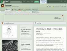 Tablet Screenshot of dracontar.deviantart.com