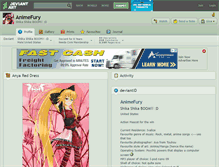 Tablet Screenshot of animefury.deviantart.com