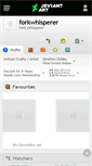 Mobile Screenshot of forkwhisperer.deviantart.com
