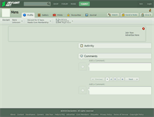 Tablet Screenshot of nsns.deviantart.com