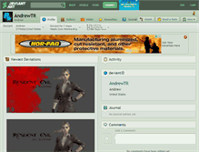 Tablet Screenshot of andrewtr.deviantart.com