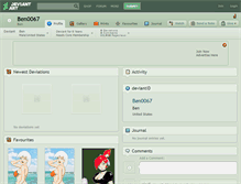 Tablet Screenshot of ben0067.deviantart.com