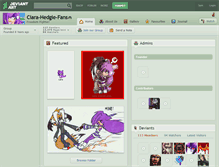 Tablet Screenshot of ciara-hedgie-fans.deviantart.com