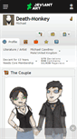 Mobile Screenshot of death-monkey.deviantart.com