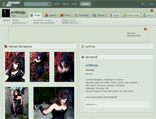 Tablet Screenshot of evilmojo.deviantart.com