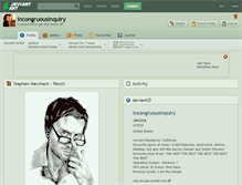 Tablet Screenshot of incongruousinquiry.deviantart.com