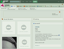 Tablet Screenshot of lerune.deviantart.com