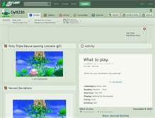 Tablet Screenshot of dyl8220.deviantart.com