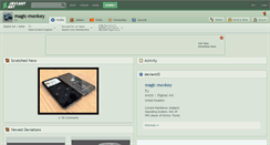 Desktop Screenshot of magic-monkey.deviantart.com
