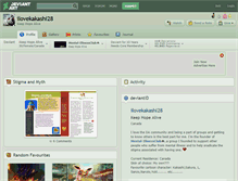 Tablet Screenshot of ilovekakashi28.deviantart.com
