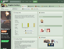 Tablet Screenshot of kingdom-society.deviantart.com